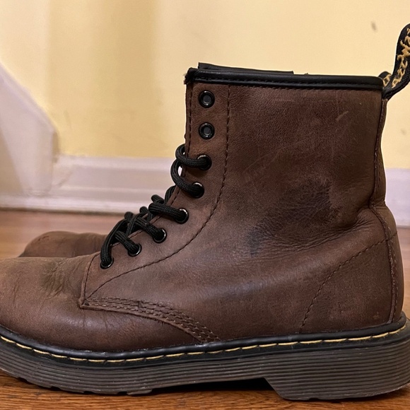 JUNIOR LEATHER LACE UP BOOTS - Picture 2 of 7